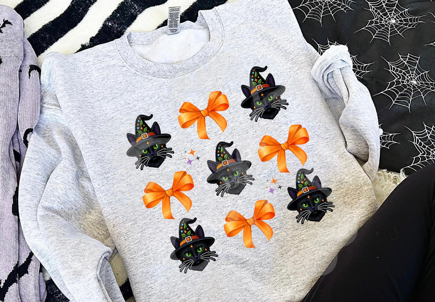 Black Cats and Bows- Instant Download