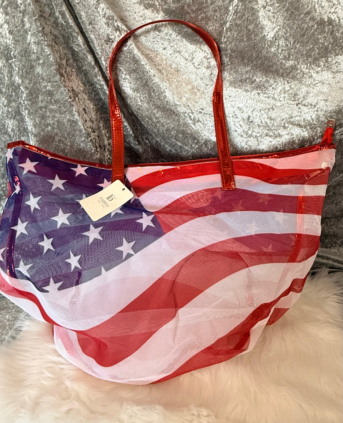 American Flag Tote Bag