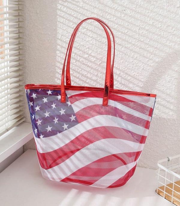 American Flag Tote Bag