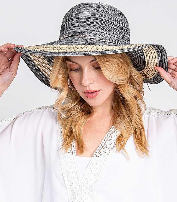 Hat Carrying Clear Tote Bag and Packable Summer Sun Hat Set