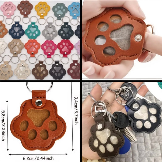 Dog paw memorial keychain *Colors Sent at random