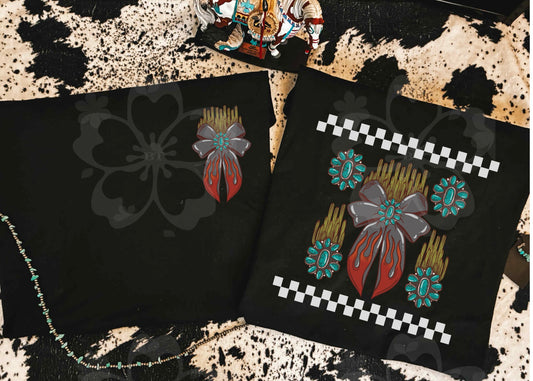 Western Bow and Concho Tee