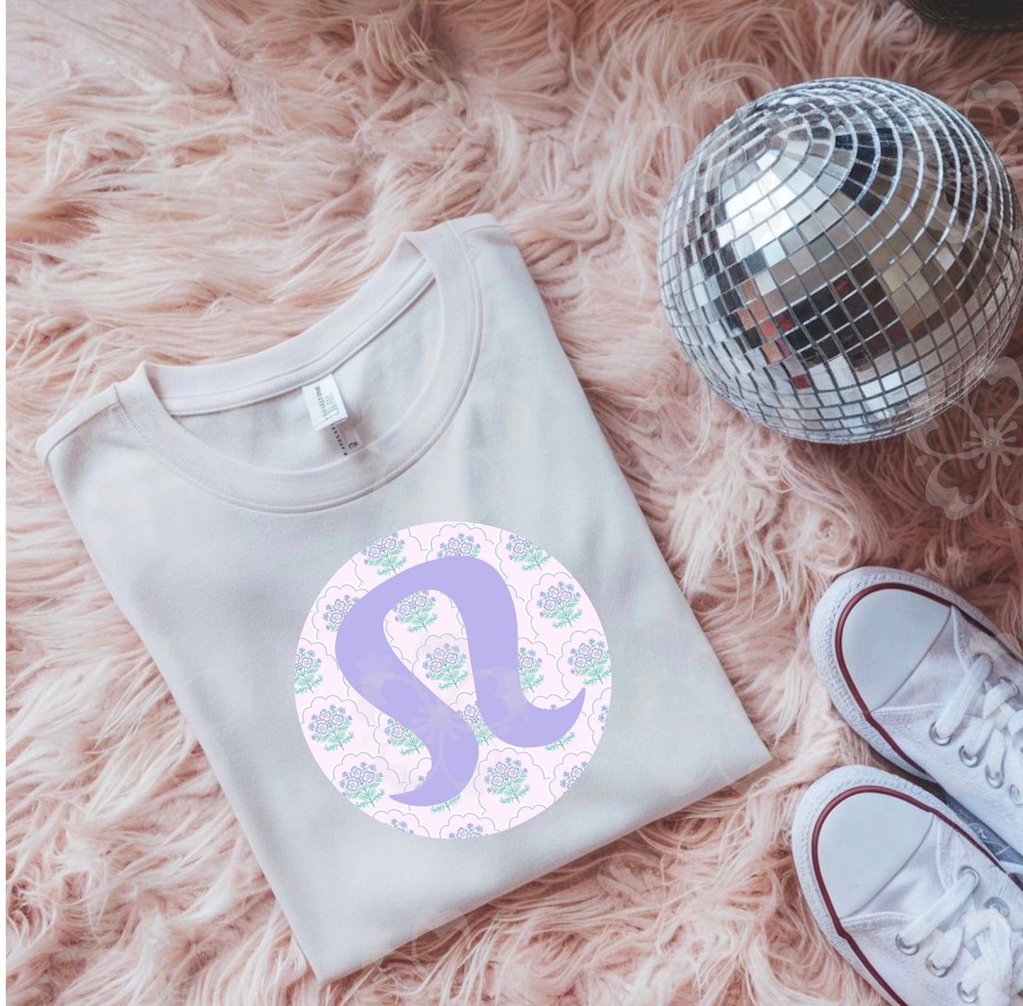 Purple Floral Tee