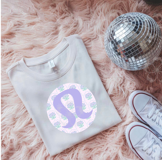 Purple Floral Tee